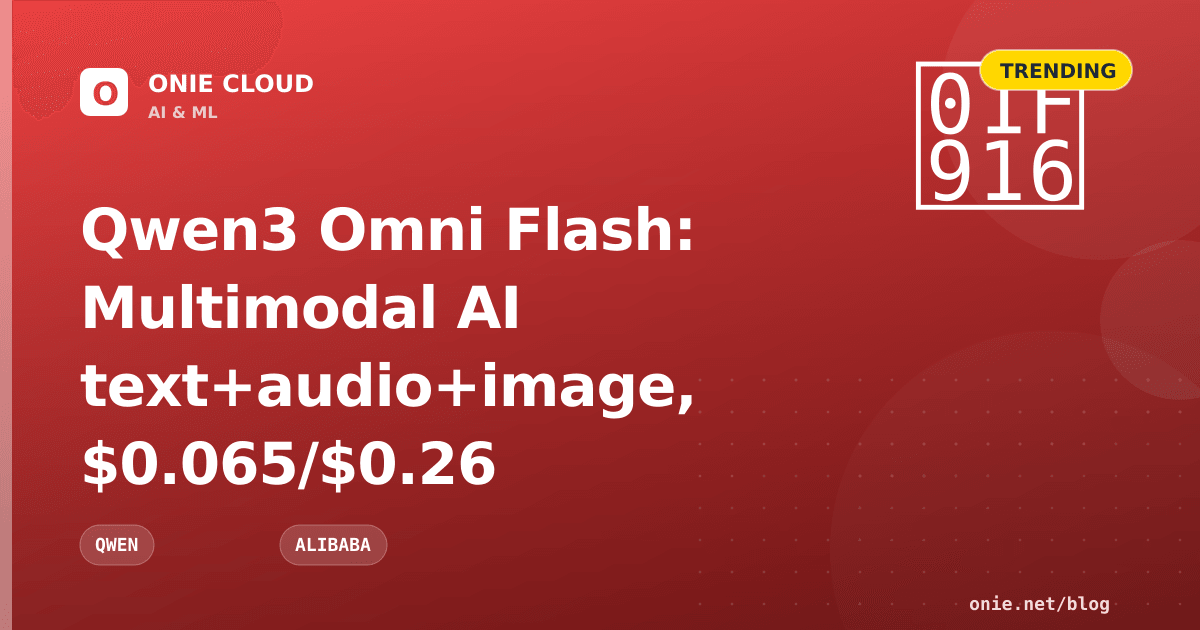 Qwen3.8-Omni-Flash Changes the Math on Multimodal AI Pricing